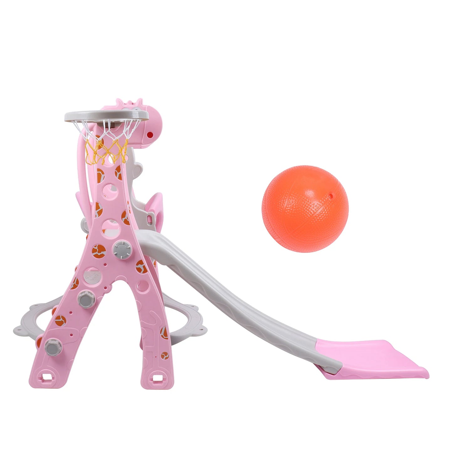 π 3-in-1 Toddler Slide & Swing Set with Basketball Hoop β Indoor & Outdoor Fun